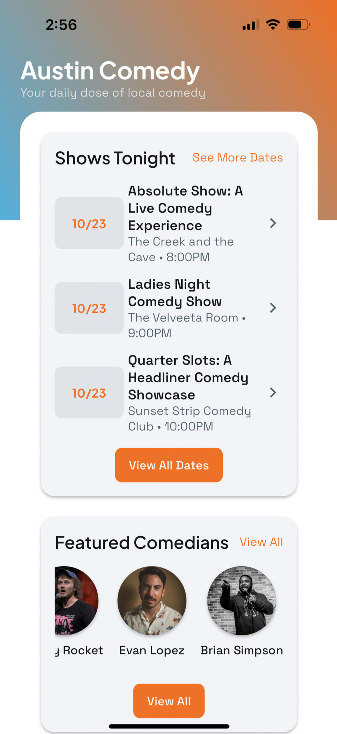 Austin Comedy app